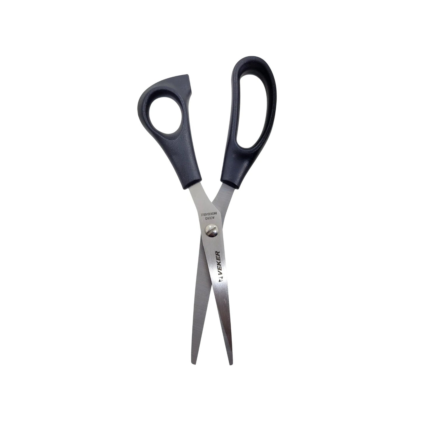 Tijeras Veker de oficina multiuso con mangos negros ergonómicos y hojas de acero inoxidable