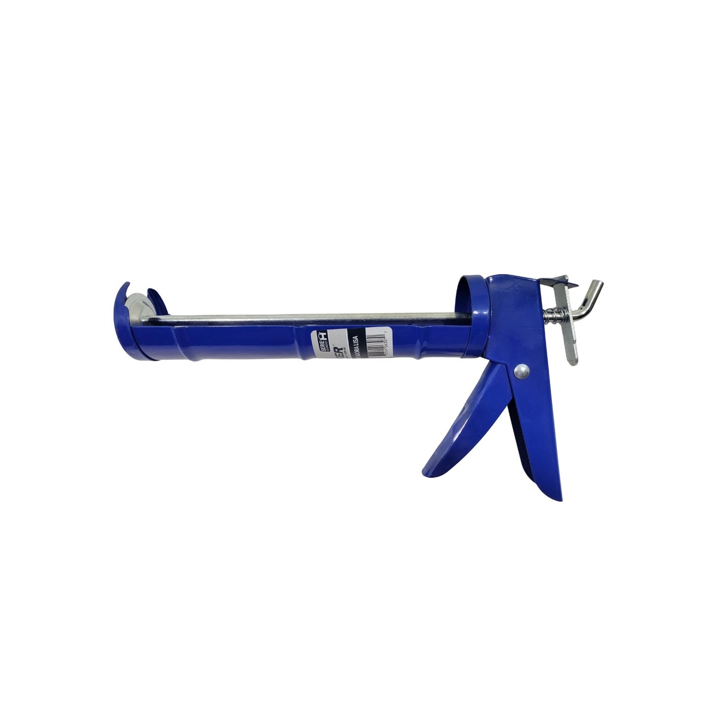 Pistola calafateadora lisa azul Veker, manual para aplicación de silicona y sellador.