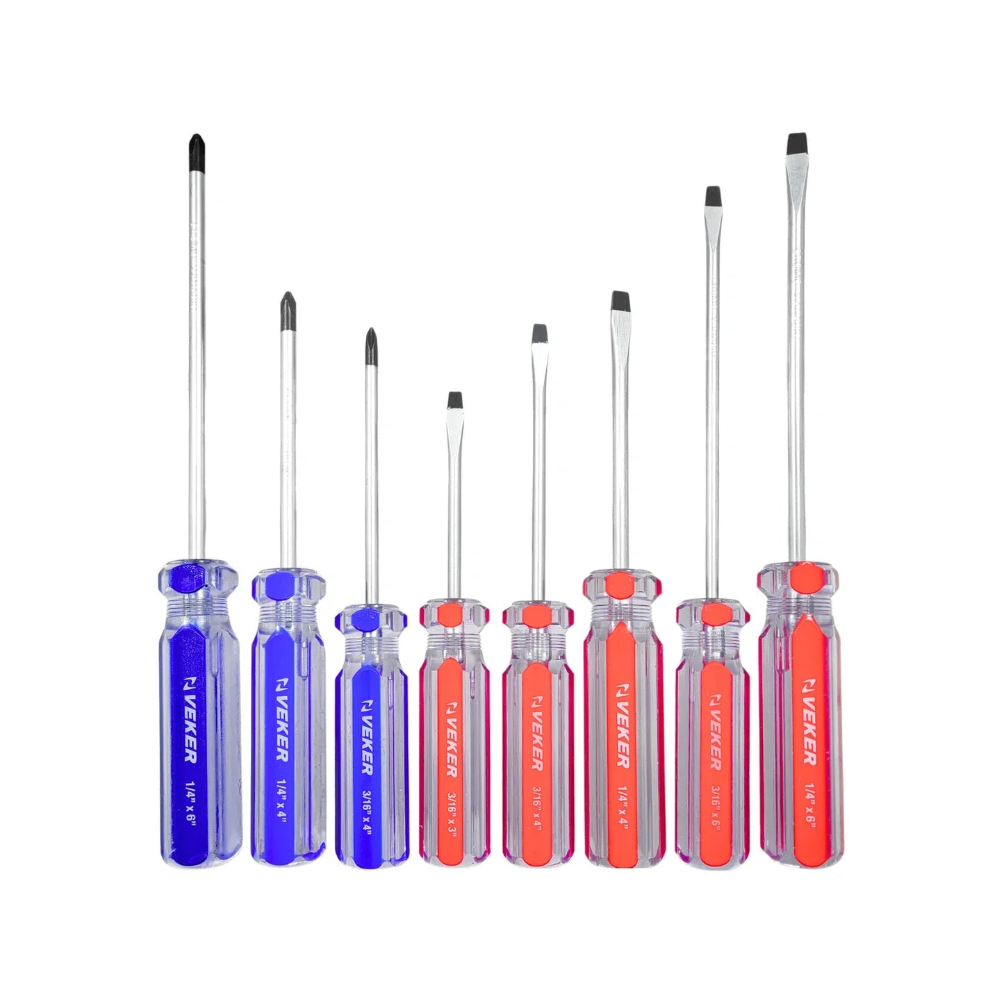 Desarmador juego de 8 piezas Veker 12217