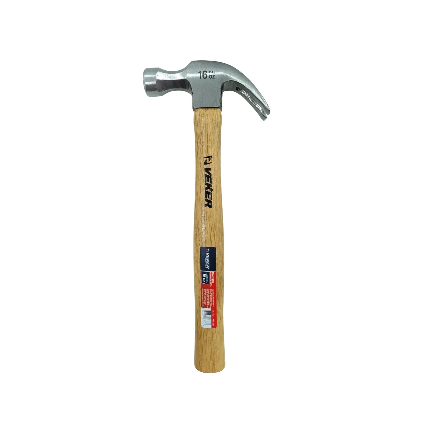 Martillo 16 oz curvo cabo de madera Veker 12311