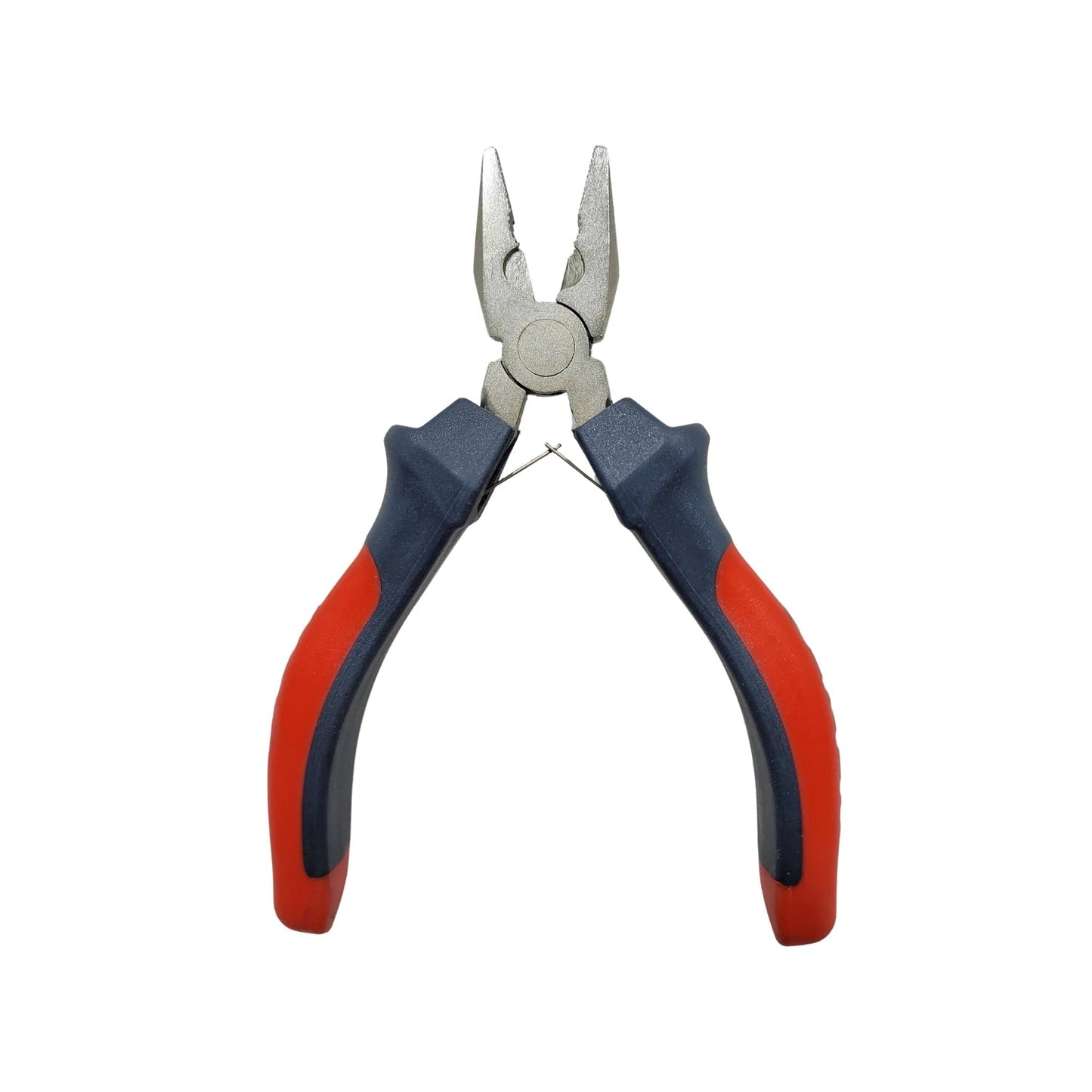 Pinza de electricista mini, mangos ergonómicos rojo y negro, herramienta manual para uso profesional