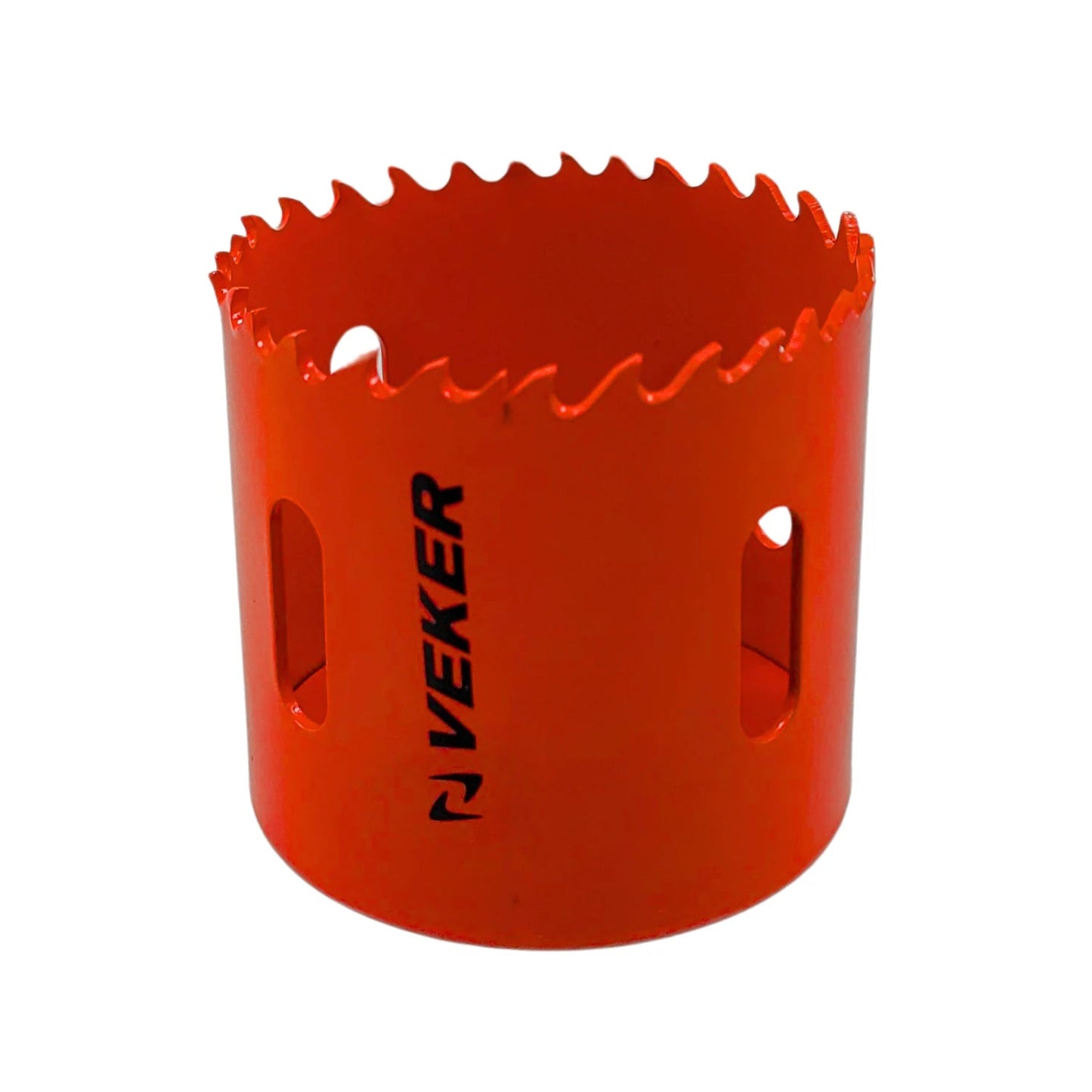 Corta círculos bimetal Veker 2 1/8" naranja, sierra copa para perforar madera y metal.