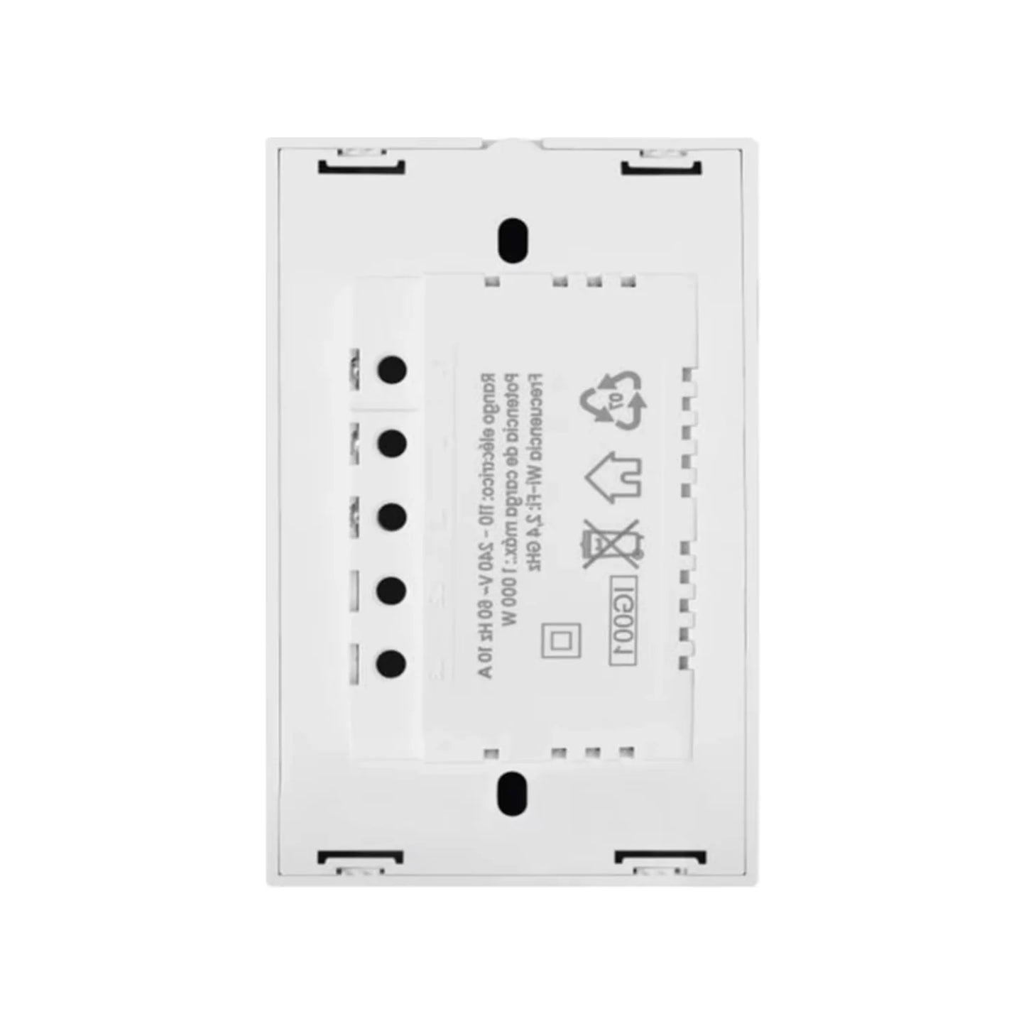 Placa 2 apagadores blanca smart wifi Igoto SH1102