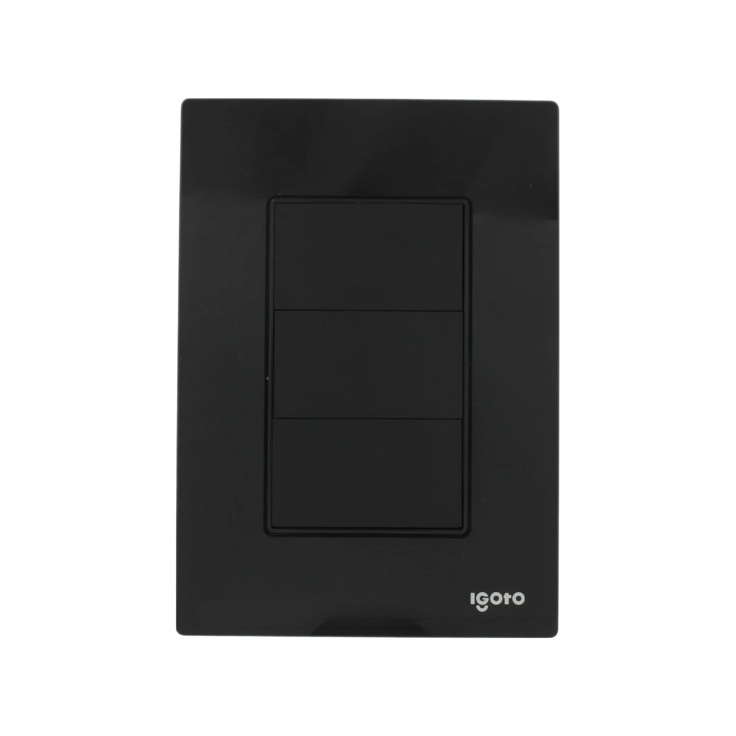 Placa ciega negra crystal Igoto CRIS2015