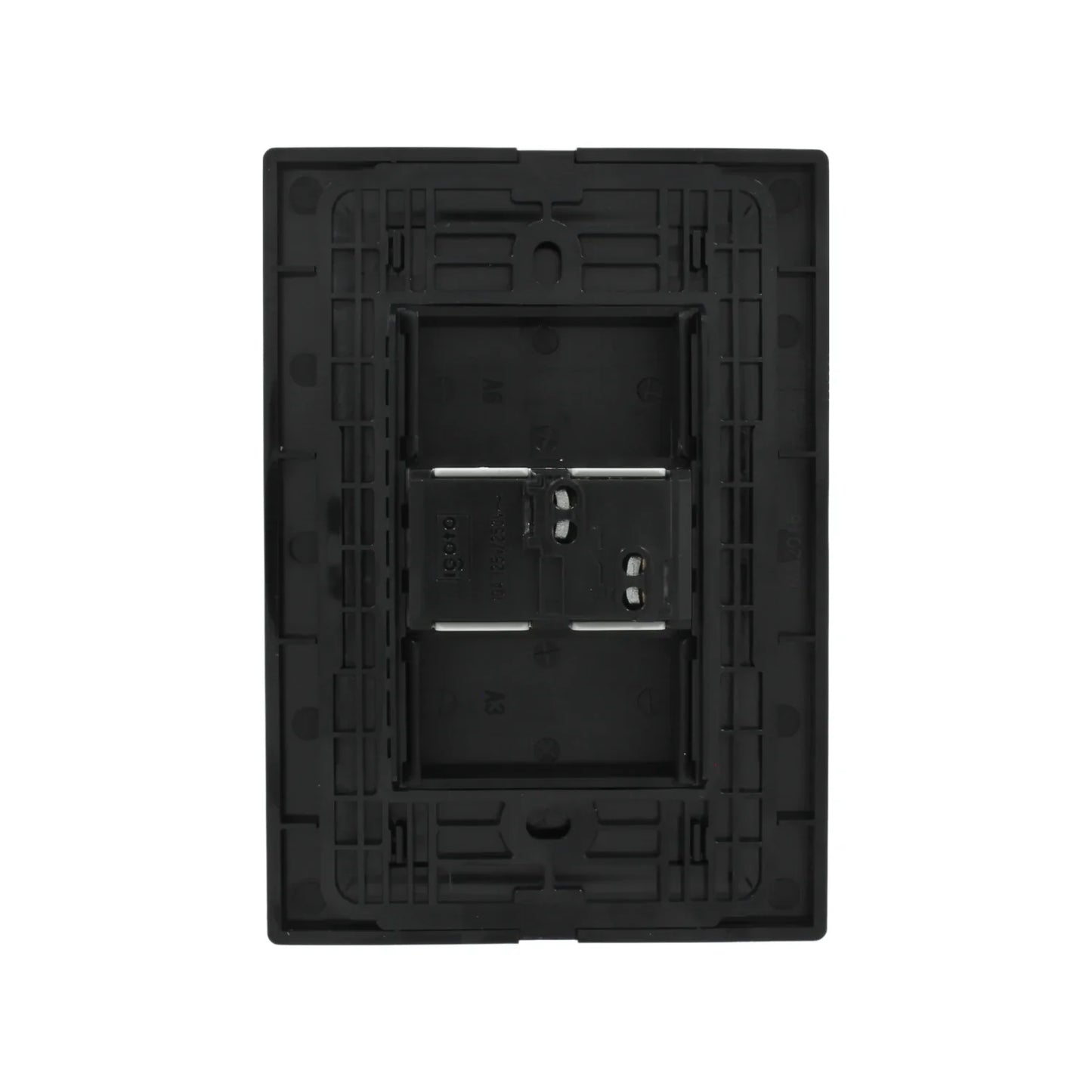 Placa botón para timbre negra crystal Igoto CRIS2018