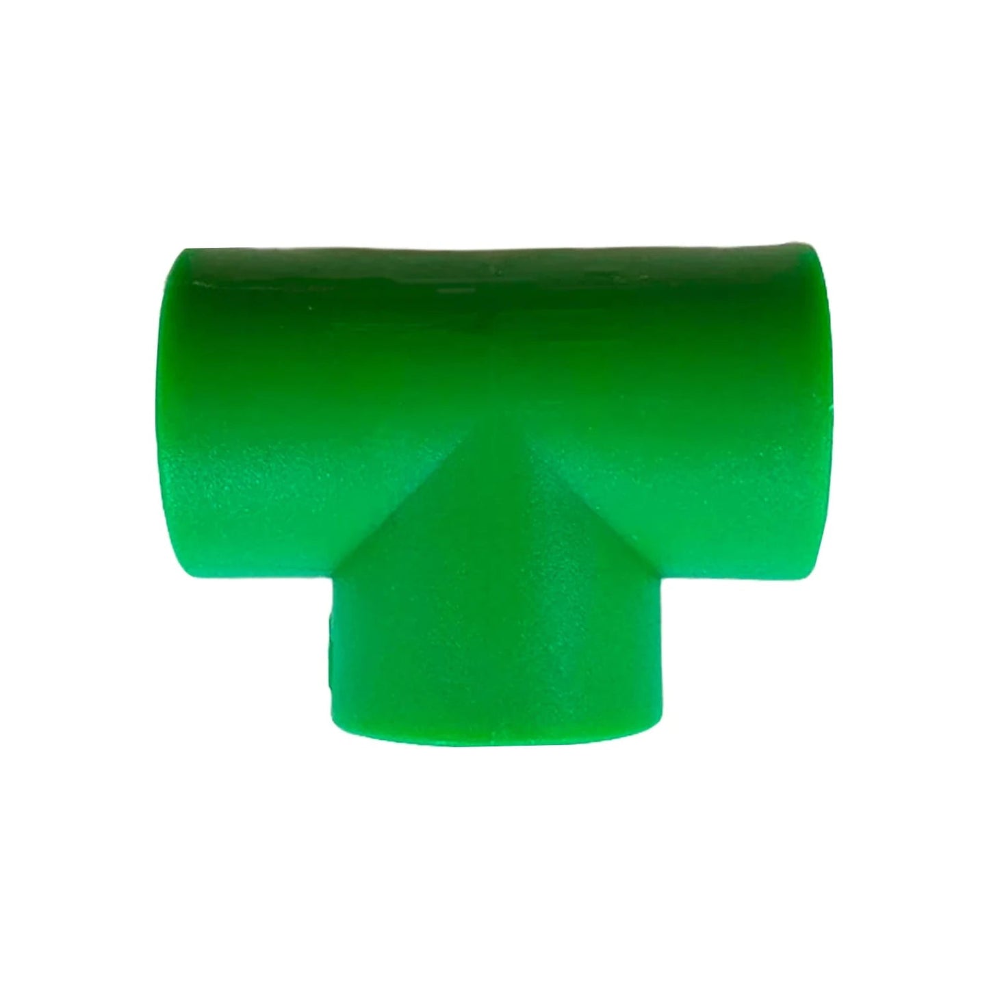 Tee PPR verde 20 mm para tuberías de agua caliente y fría