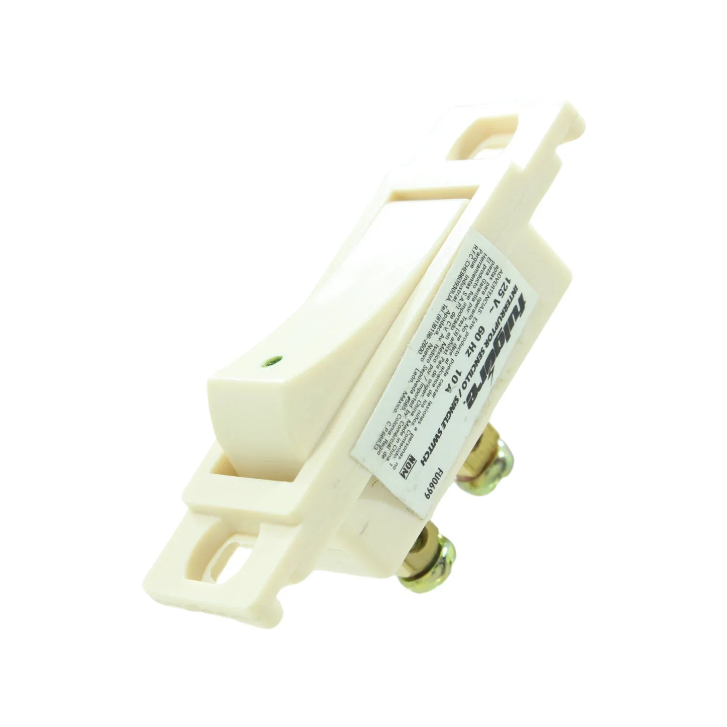 Apagador sencillo blanco Fulgore FU0699
