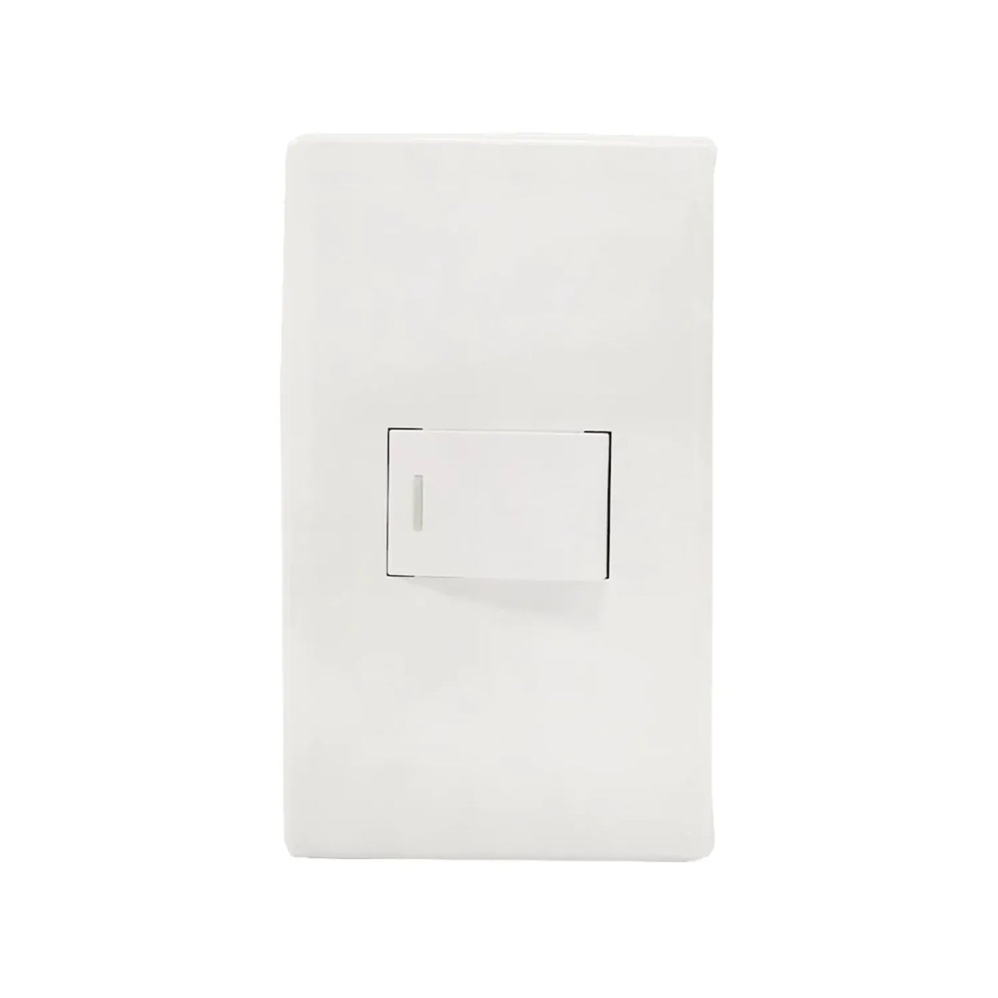 Placa 1 apagador blanca Sanelec 4446 italia