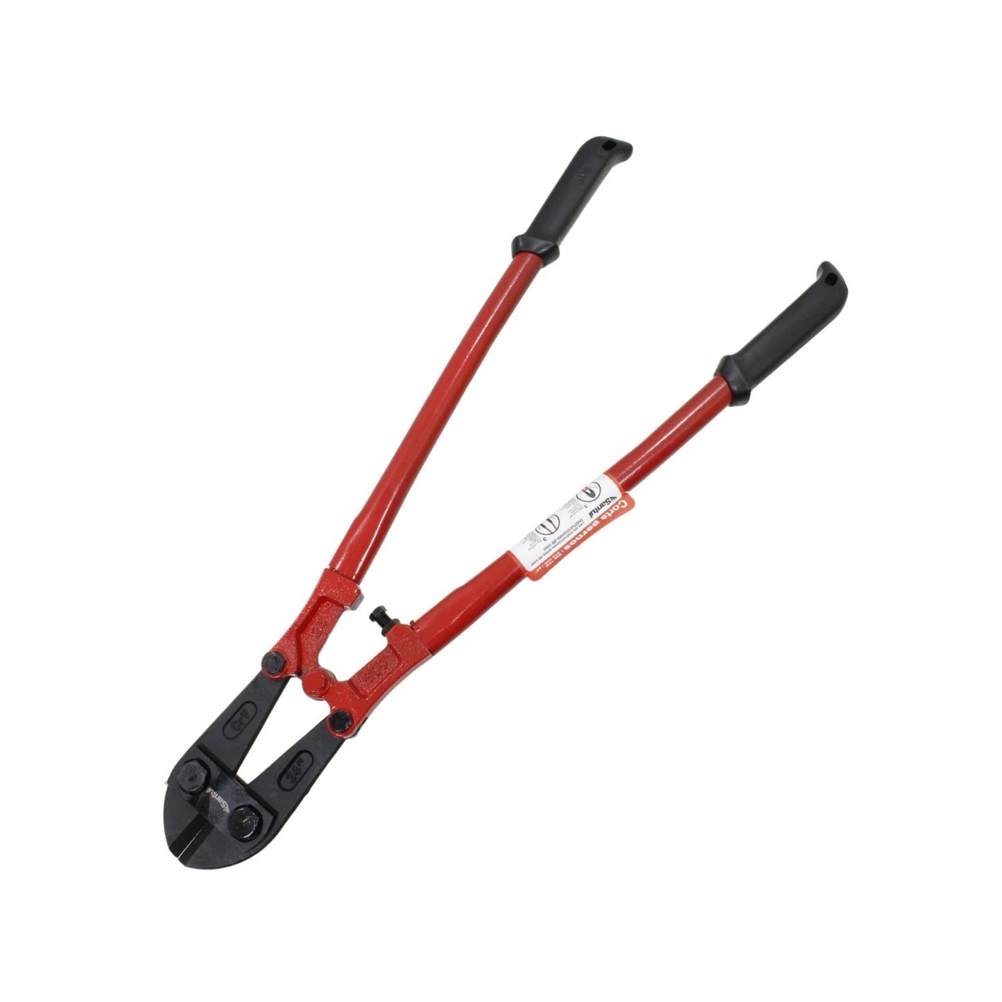 Corta perno Santul 24 pulgadas (60cm) rojo con mangos y mandíbulas negras para corte de varillas