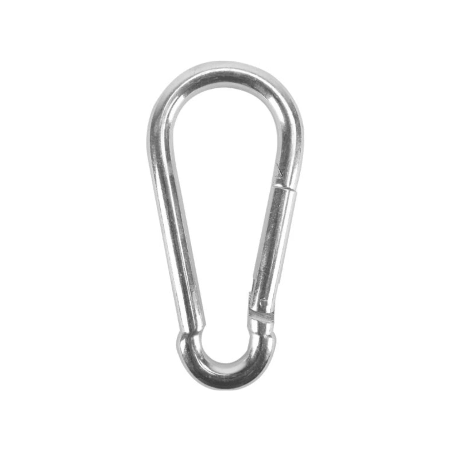 Bandola mosquetón de acero con seguro de resorte, gancho resistente para sujeción general