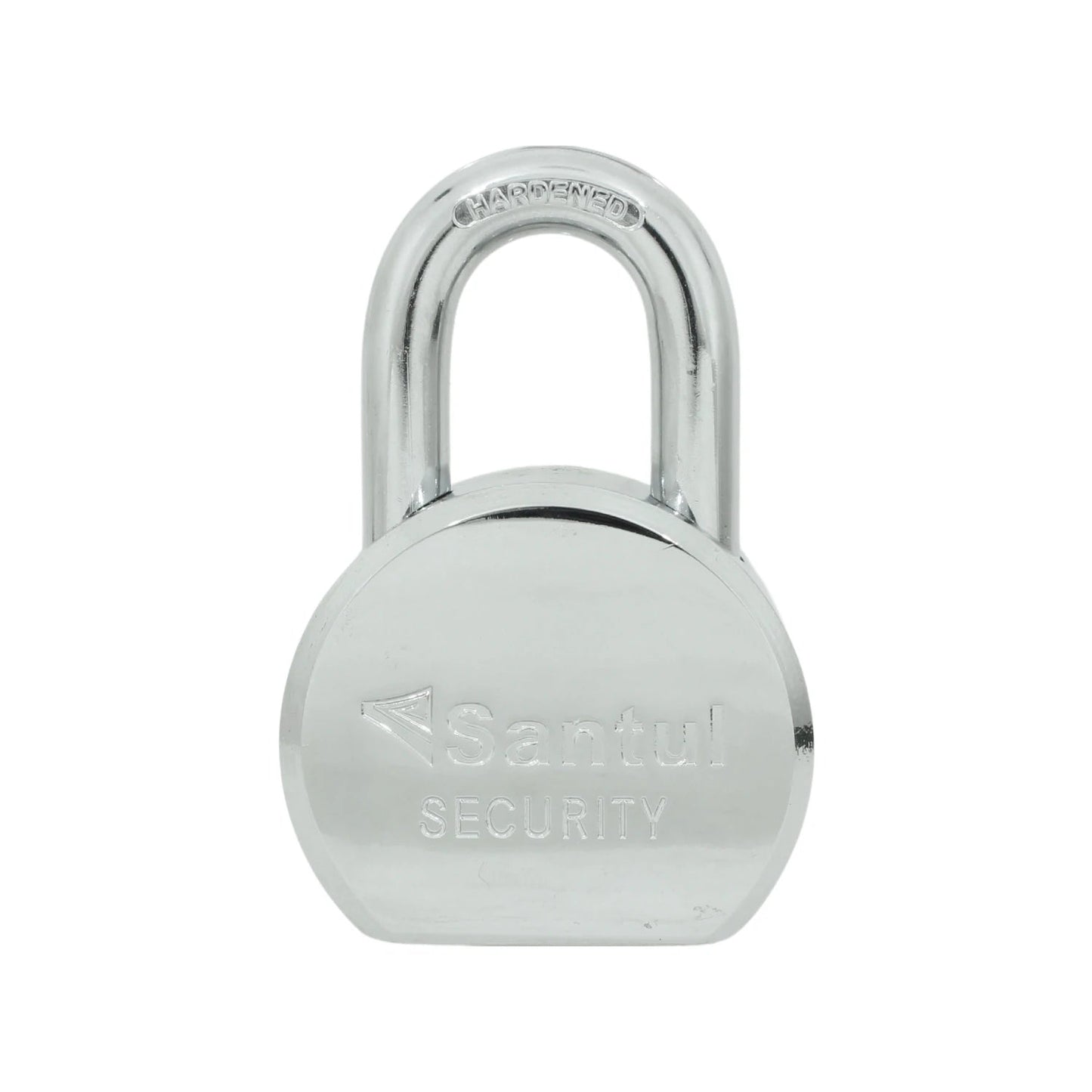 Candado Santul de seguridad 65mm cromado con gancho corto endurecido