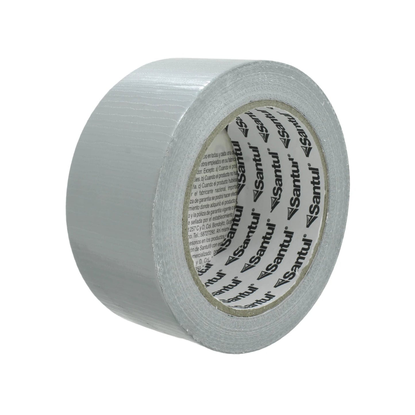 Cinta para ductos Santul plateada, rollo de cinta adhesiva resistente para reparaciones y sellado general