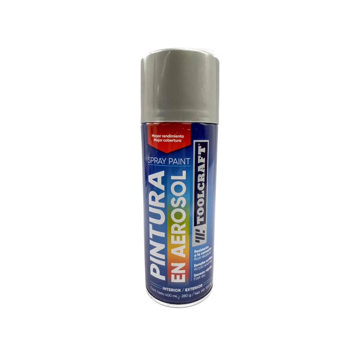 Pintura en aerosol gris plata 400 ml Toolcraft TC1645