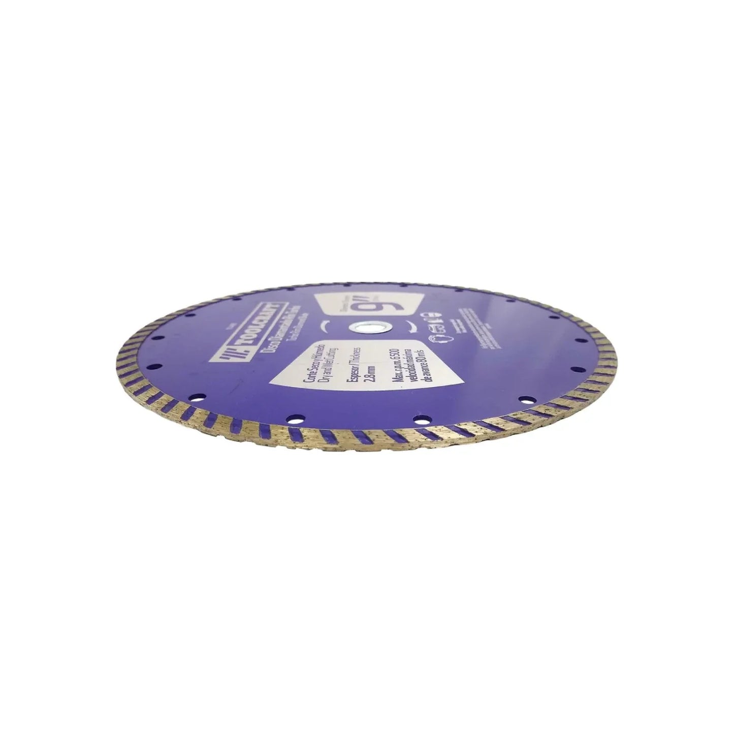 Disco 9" corona continua Toolcraft TC4495 turbo diamantado