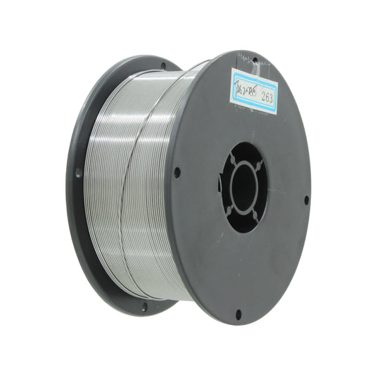 Microalambre tubular 0.030" de 1 kg para soldar sin gas en carrete gris