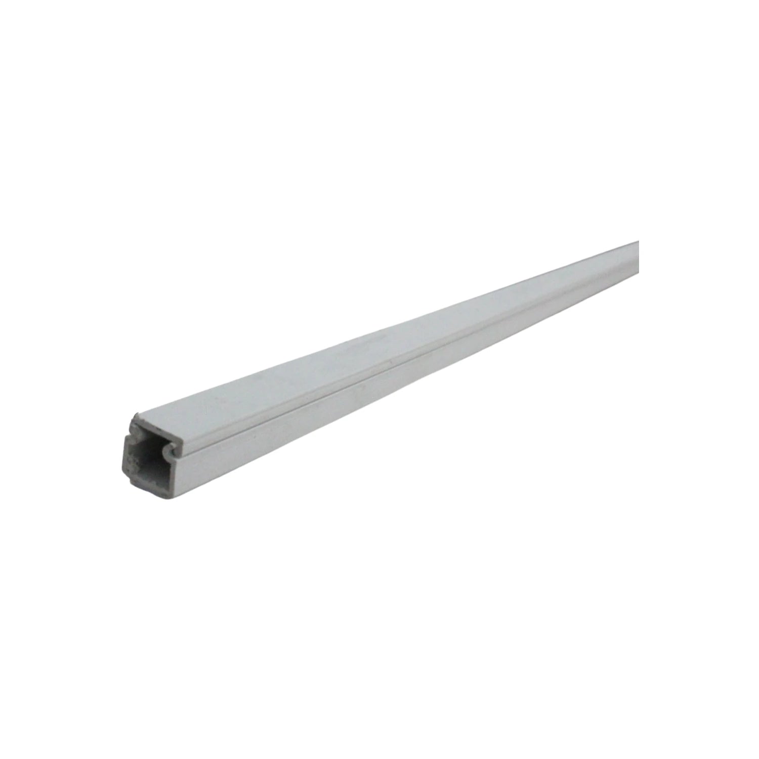 Canaleta pasacables adhesiva gris claro de 1 vía, perfil cuadrado para organizar cables eléctricos