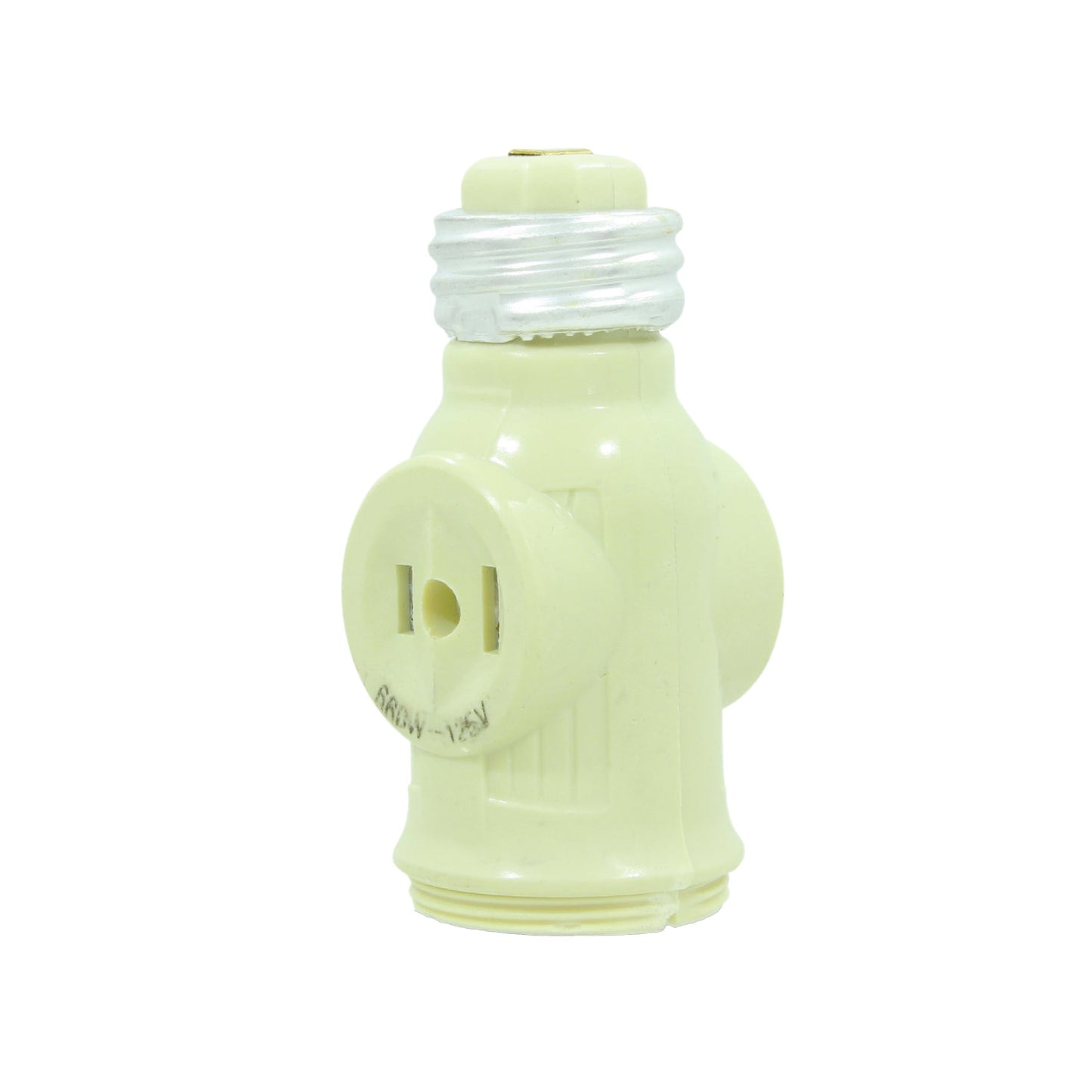 Adaptador de socket a enchufe, tipo ladrón marfil, 660W 125V, convierte foco en contacto