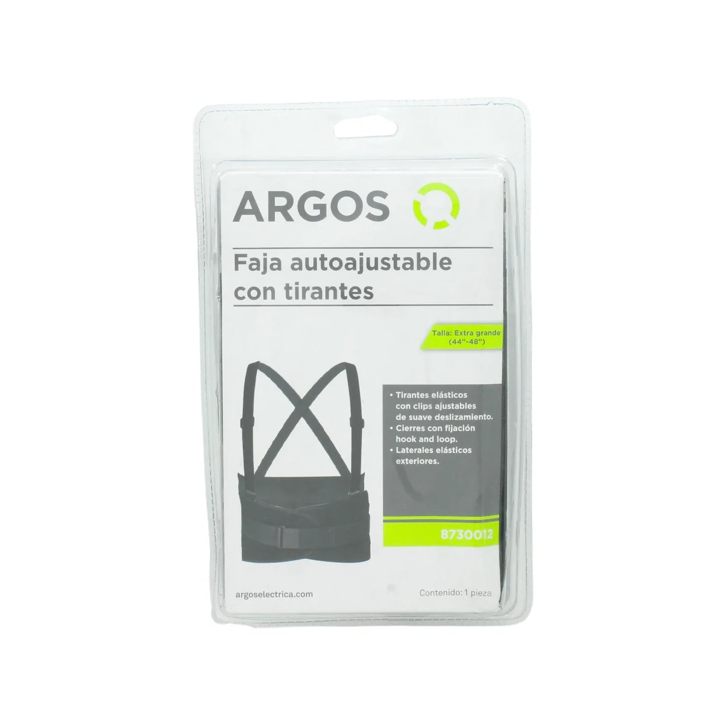 Faja industrial extra grande con tirantes Argos 8730012