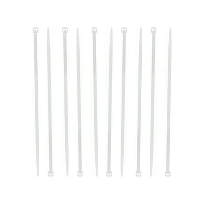 Cinchos plásticos blancos, bridas de nailon para sujeción y organización de cables en ferretería