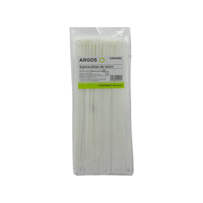 Cinchos de nylon blancos Argos 12 pulgadas, 50 piezas, para organizar y sujetar cables