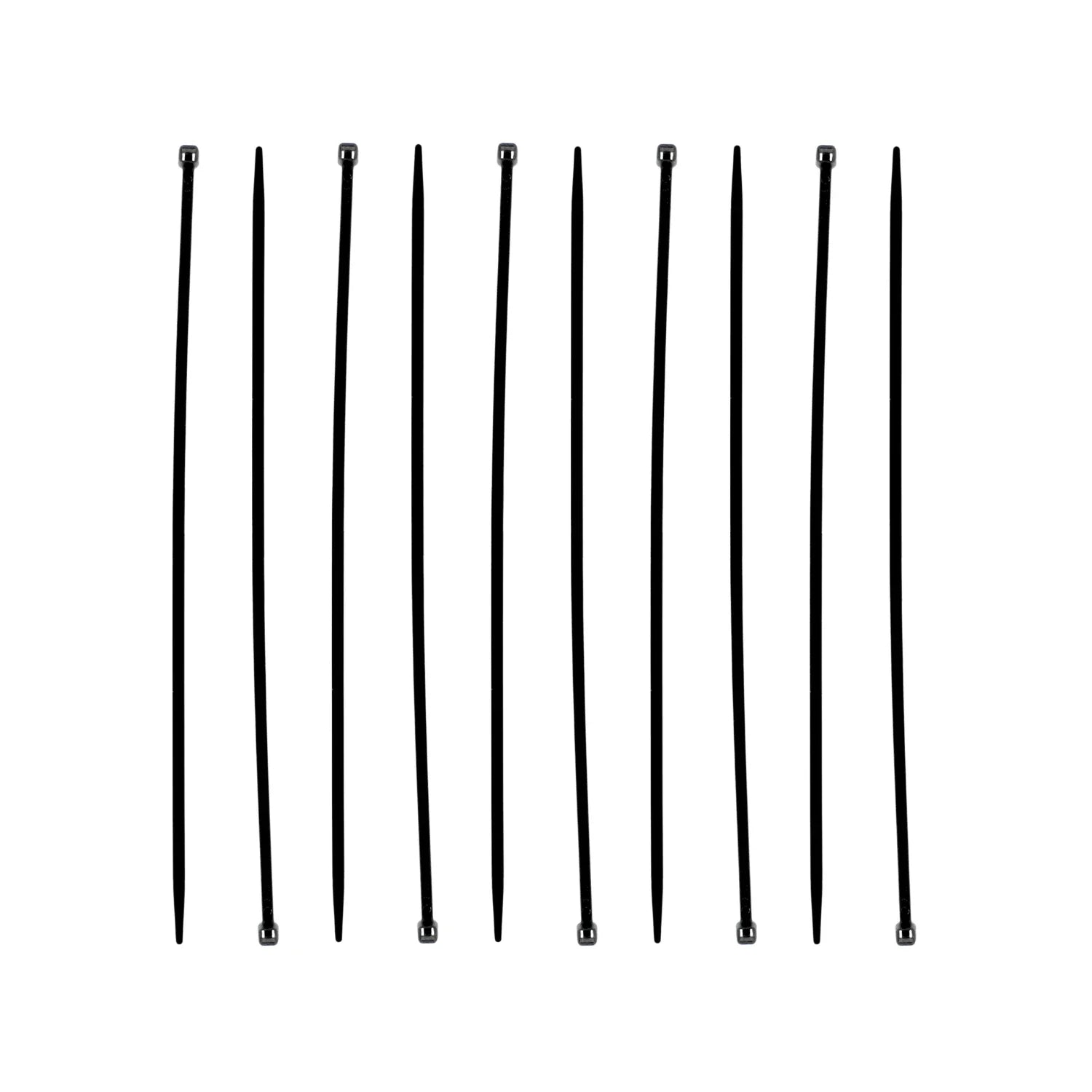 Cinchos negros de plástico, bridas para cables de 12 pulgadas, sujeción y organización