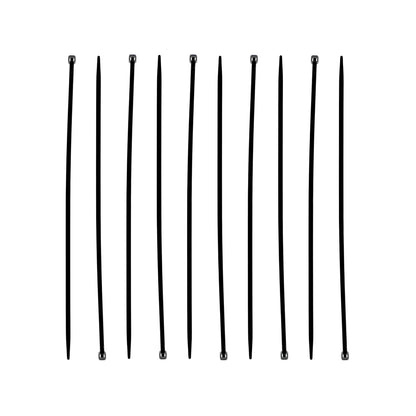 Cinchos negros de plástico, bridas para cables de 12 pulgadas, sujeción y organización