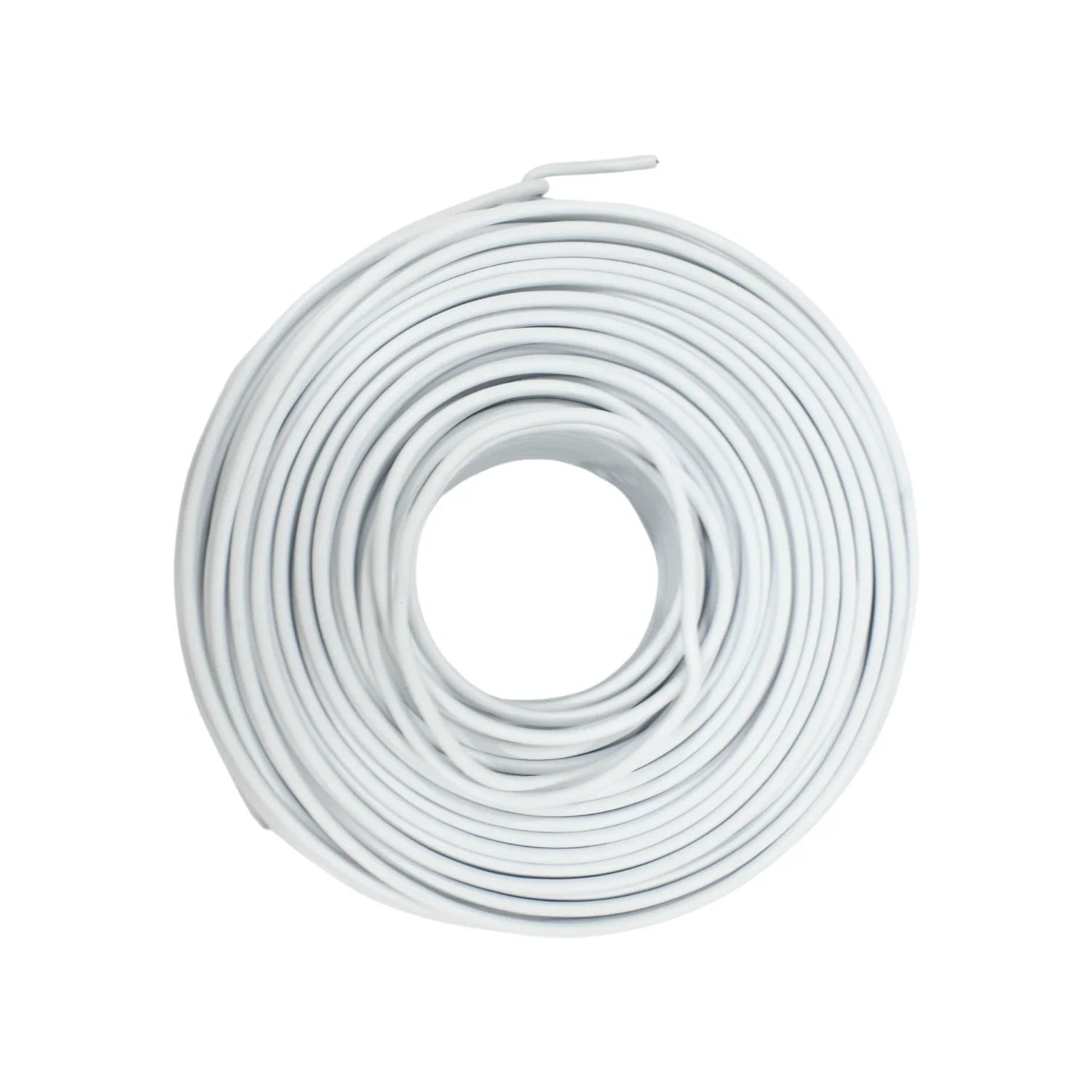 Rollo de cable eléctrico blanco, calibre 14, 100 metros para instalaciones residenciales y comerciales