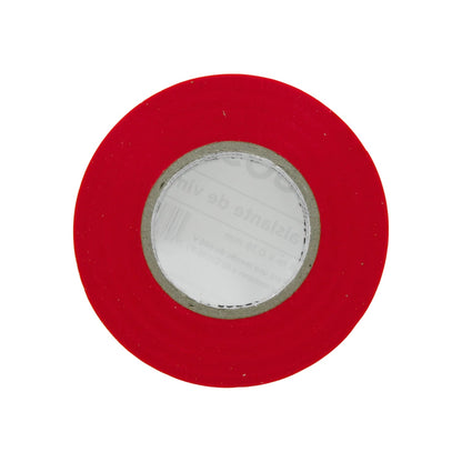 Cinta de aislar eléctrica roja, rollo para conexiones y reparaciones de ferretería