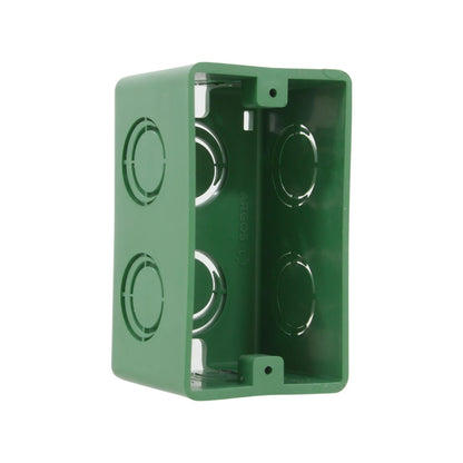 Chalupa eléctrica plástica verde Argos 2x4 para instalaciones de cableado eléctrico empotrado