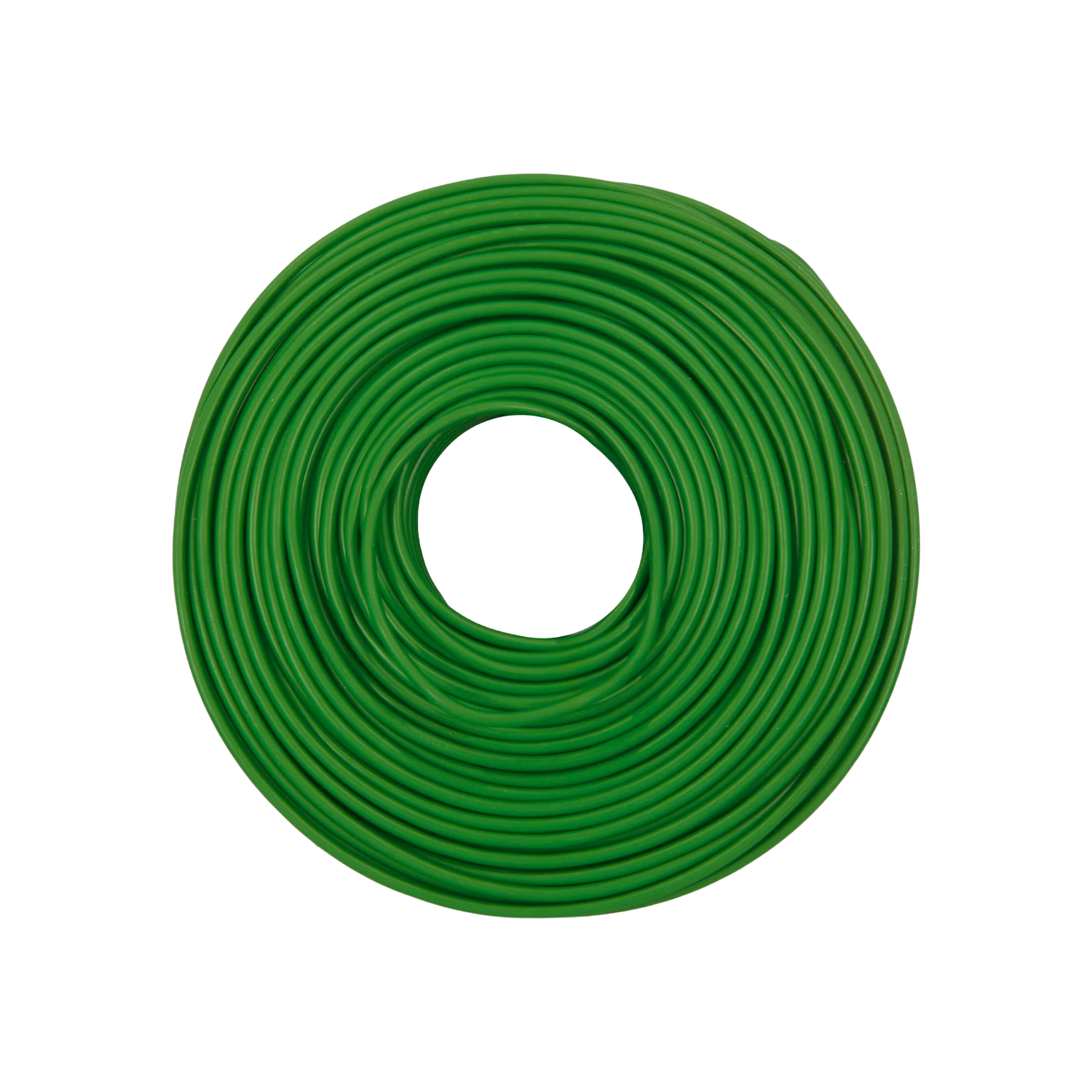 Cable eléctrico verde calibre 12, rollo de 100 metros para instalaciones eléctricas.