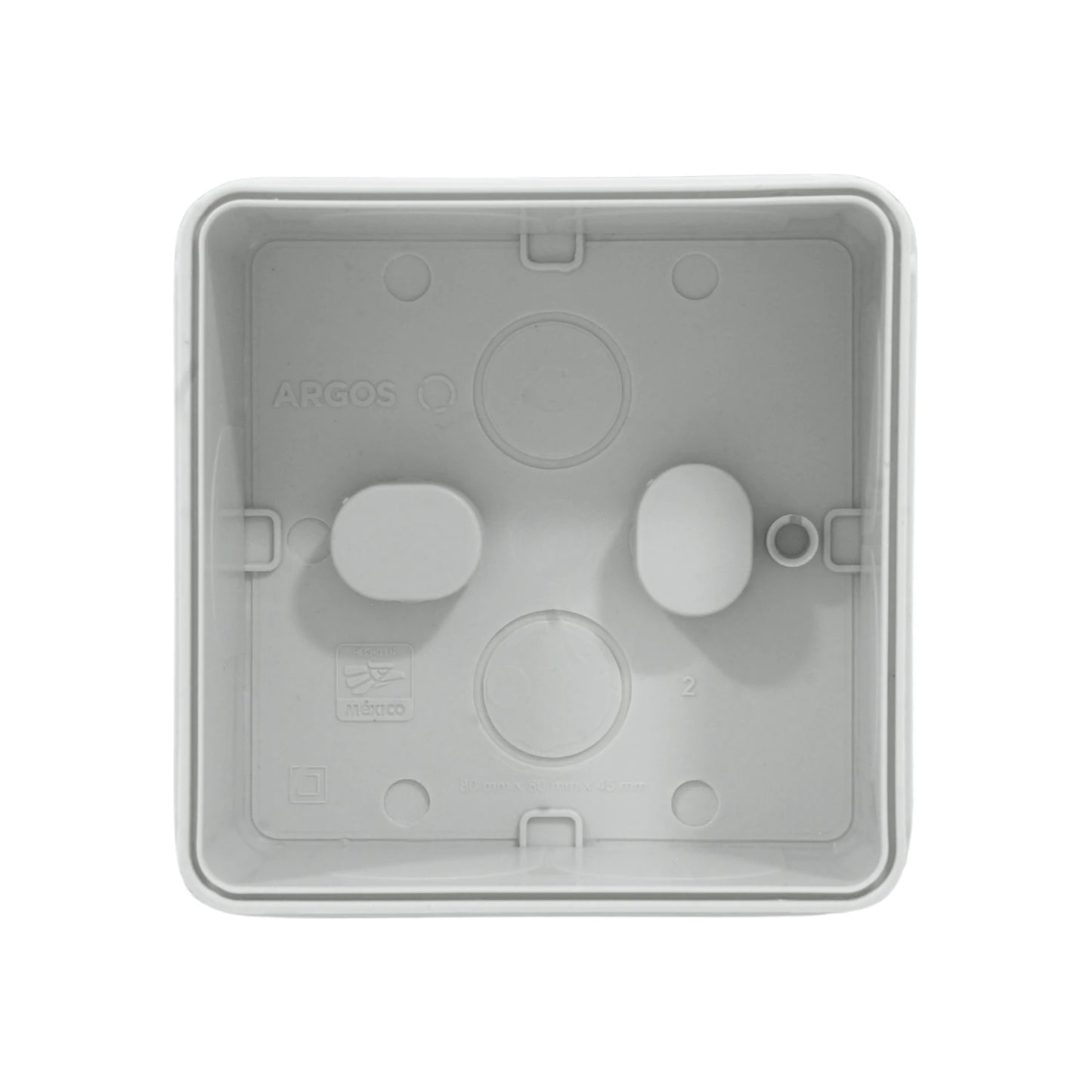 Caja estanca 80 x 80 x 45 mm lisa Argos CE808045LH