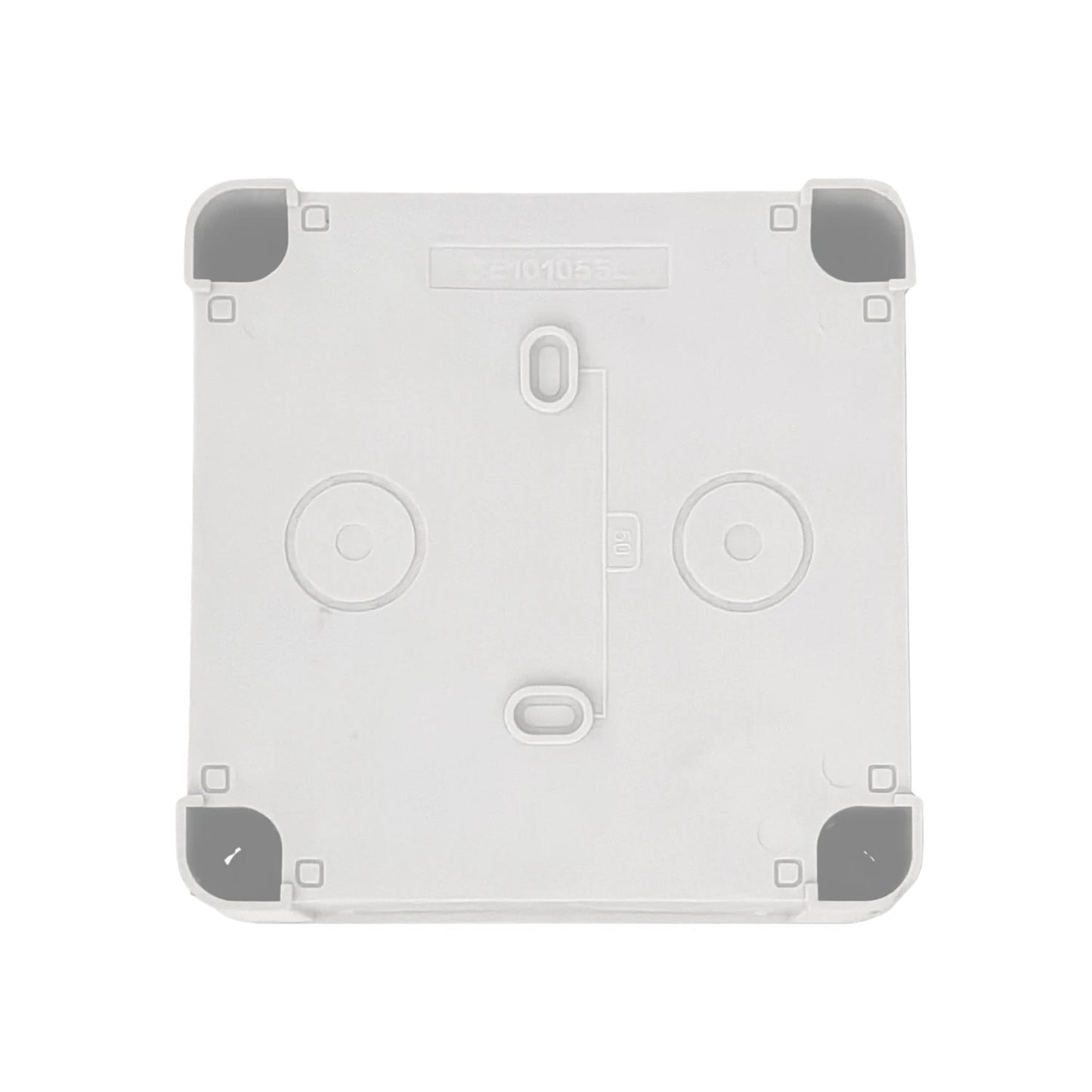 Caja estanca blanca lisa de PVC para instalaciones eléctricas 100x100x55mm