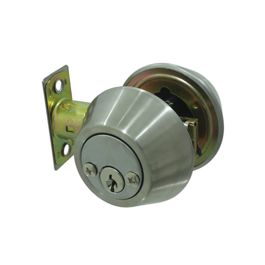 Cerradura/Chapa entrada principal doble llave cromada Kovac CDLL15AI