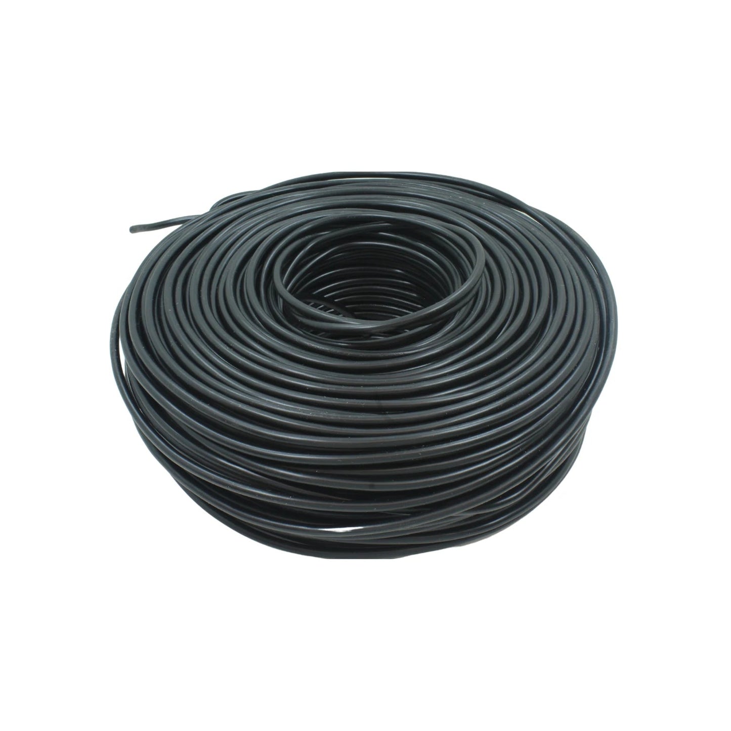 Cable eléctrico calibre 10 negro en rollo de 100 metros para uso en instalaciones residenciales y comerciales.