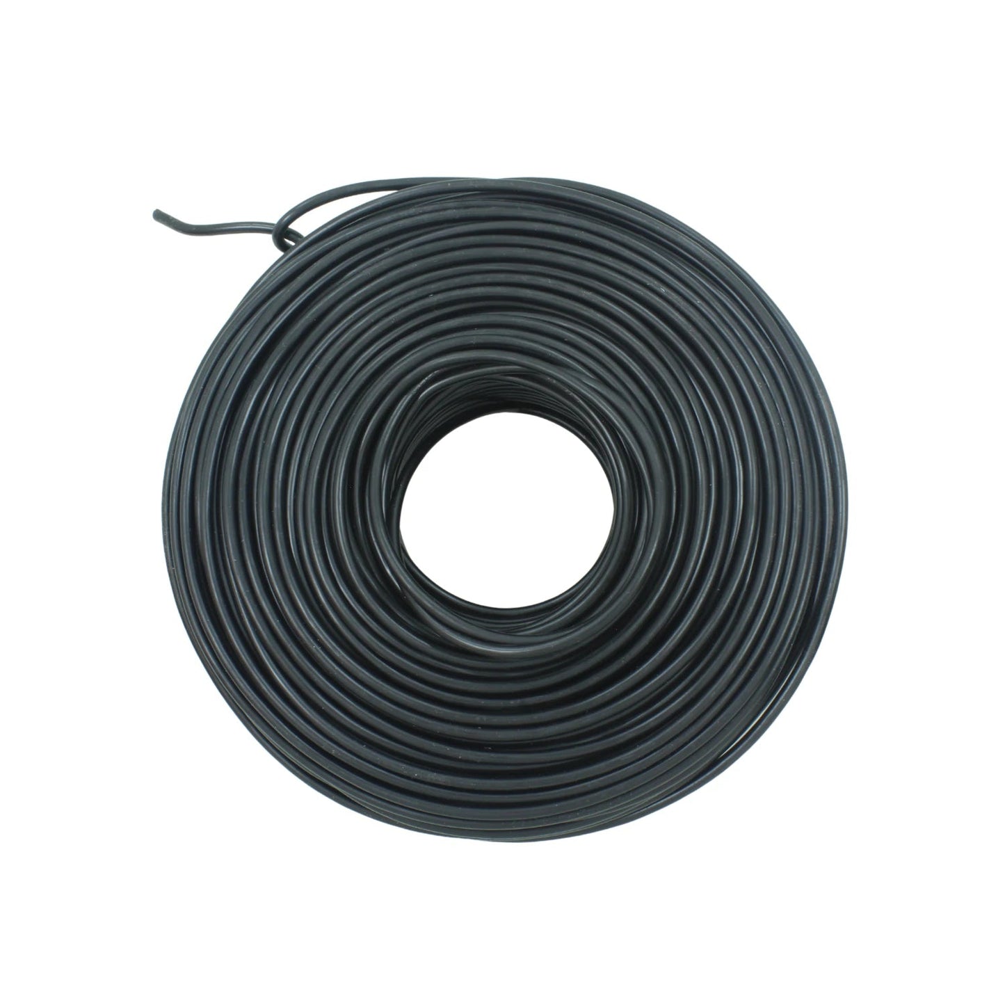 Rollo de cable eléctrico negro para instalaciones y conexiones generales