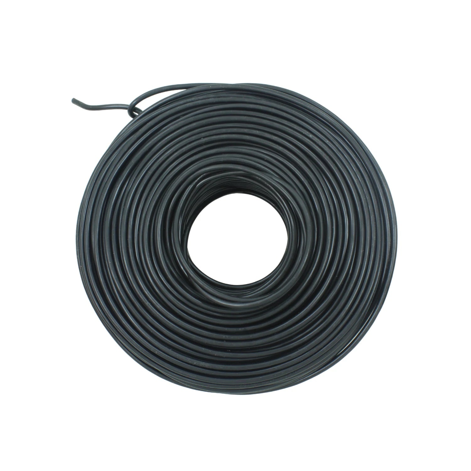 Rollo de cable eléctrico negro para instalaciones y conexiones generales