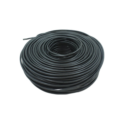 Rollo de cable eléctrico calibre 12 color negro, 100 metros de conductor aislado