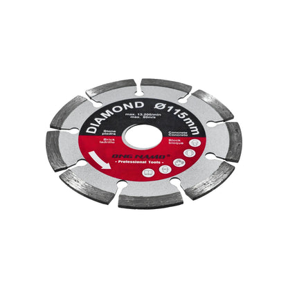 Disco diamantado segmentado ONG NANO 115mm para corte de concreto, ladrillo, piedra y bloque, herramientas profesionales