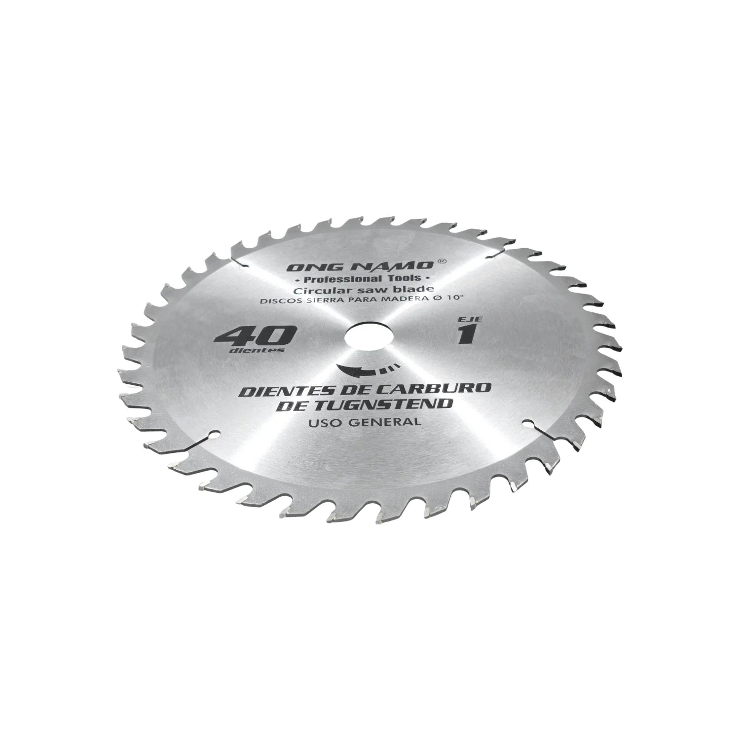 Disco sierra circular Ong Namo 10 pulgadas 40 dientes carburo de tungsteno para madera, uso general