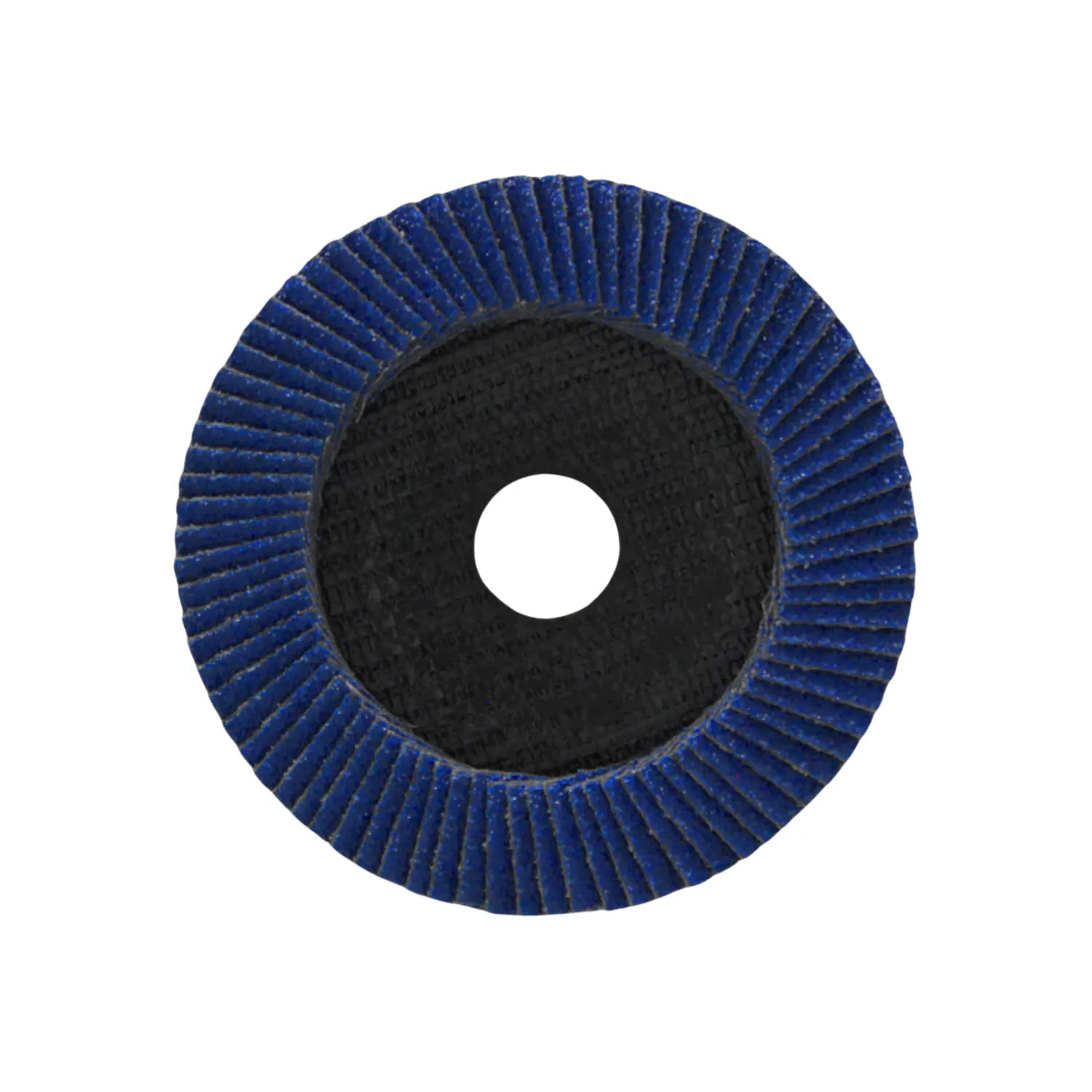 Disco flap de zirconio azul para desbaste y lijado de metal con amoladora angular