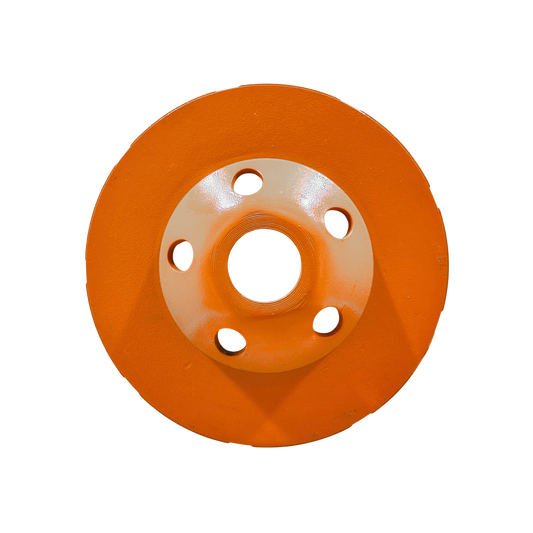 Copa diamante Austral 4 1/2" naranja para desbaste y pulido de concreto, piedra y mampostería