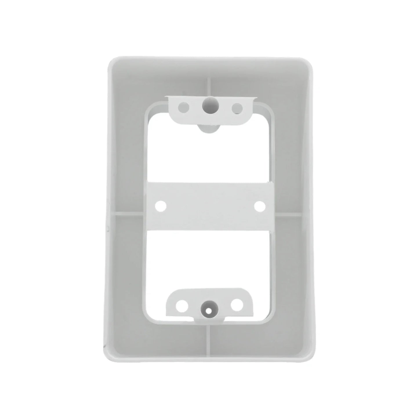 Caja universal de plástico blanca para canaleta