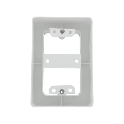 Caja universal de plástico blanca para canaleta