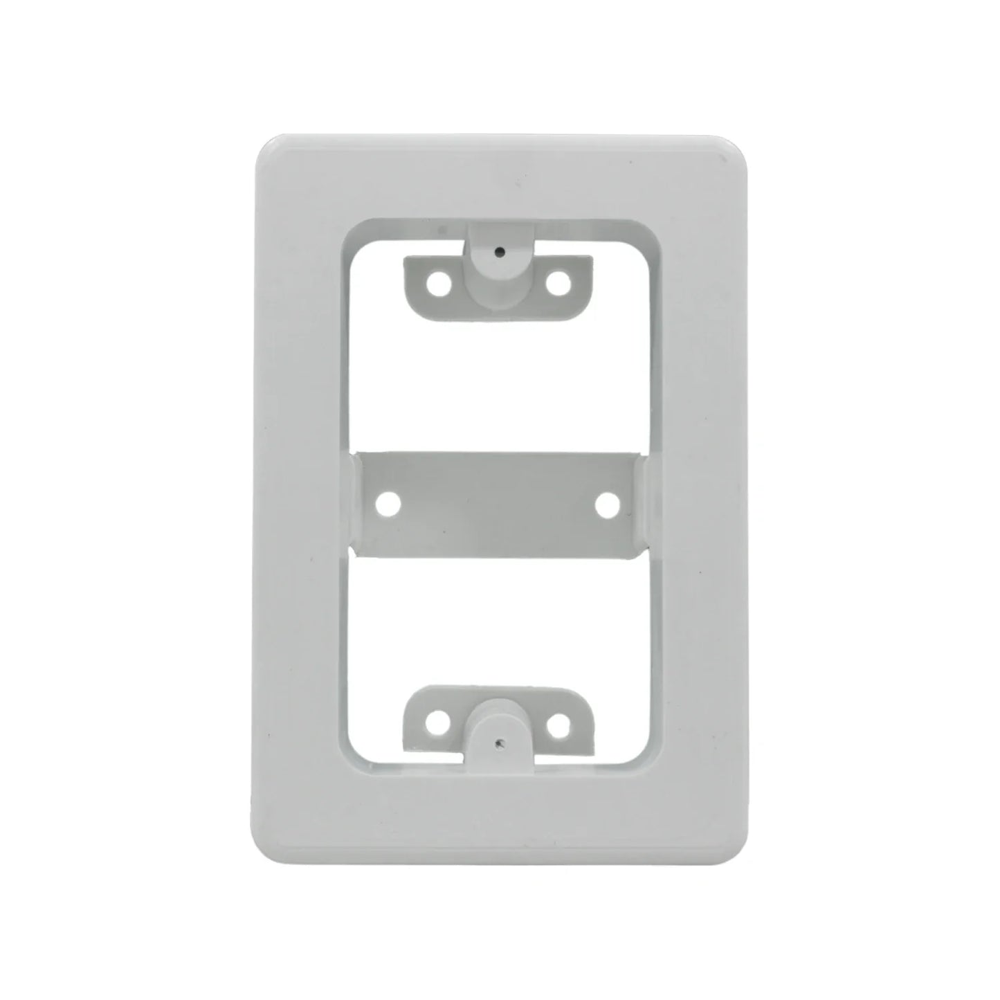 Caja universal de plástico blanca para canaleta