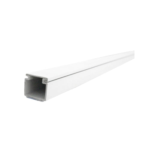 Canaleta blanca de 2 vías con adhesivo para organizar y proteger cables eléctricos