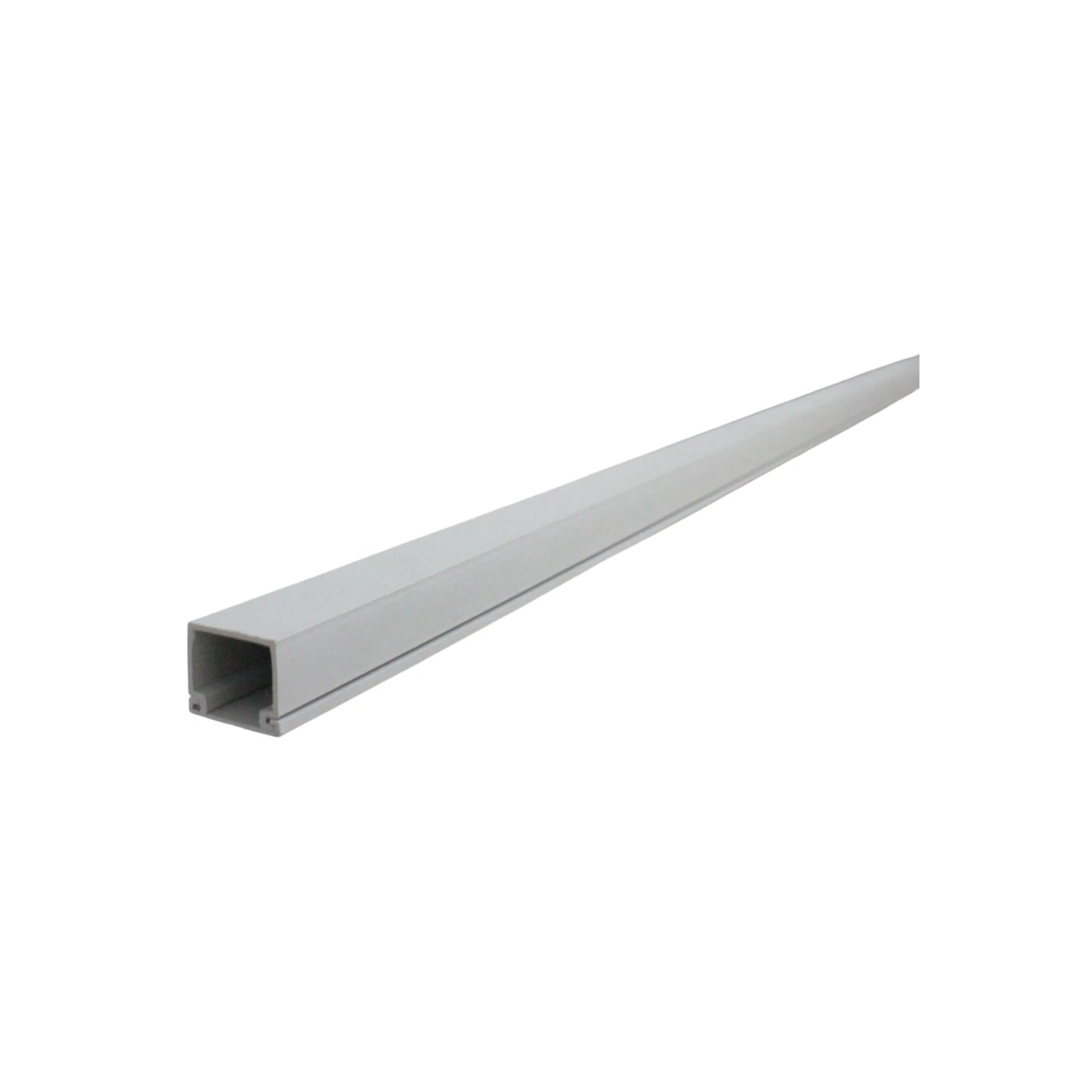 Canaleta de PVC blanca 2 vías para cables, 16x19mm, 2 metros de largo