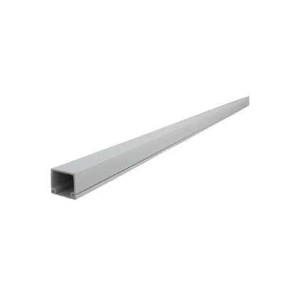 Canaleta de PVC blanca 2 vías para cables, 16x19mm, 2 metros de largo