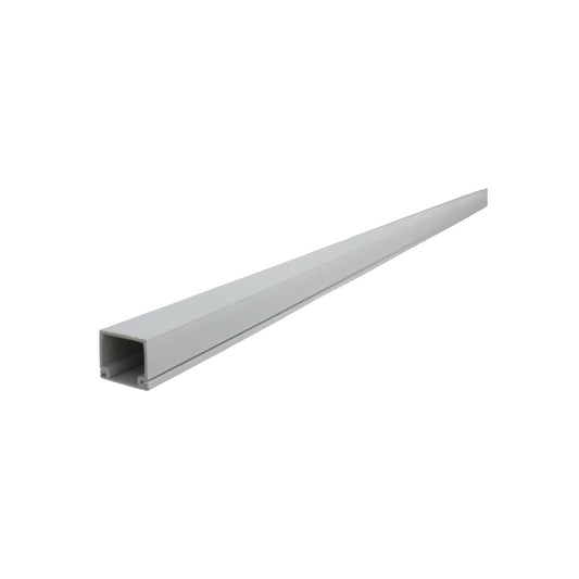 Canaleta de PVC blanca 2 vías para cables, 16x19mm, 2 metros de largo