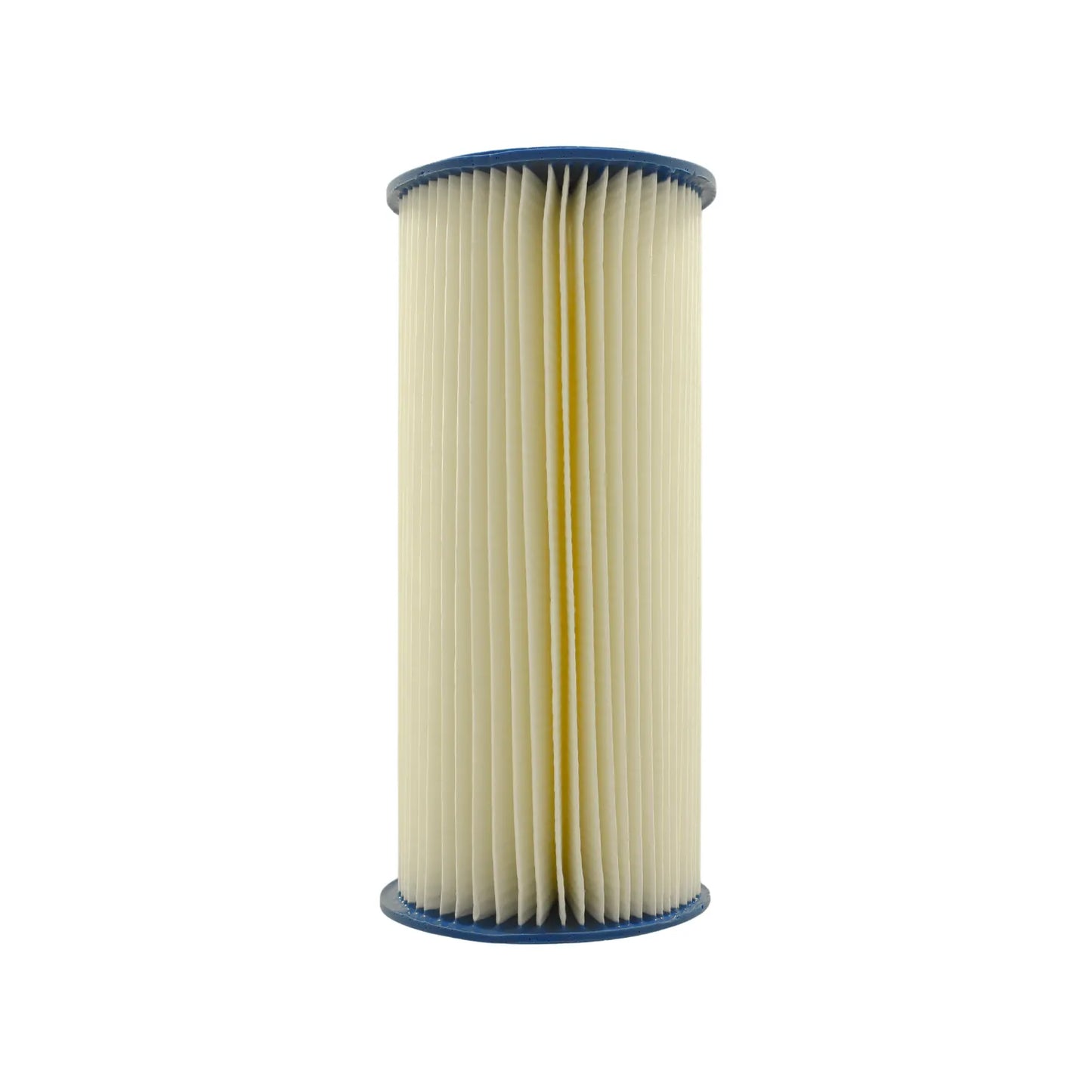 Filtro de cartucho para piscina y spa con papel plisado blanco y tapas azules para sistema de filtrado de agua