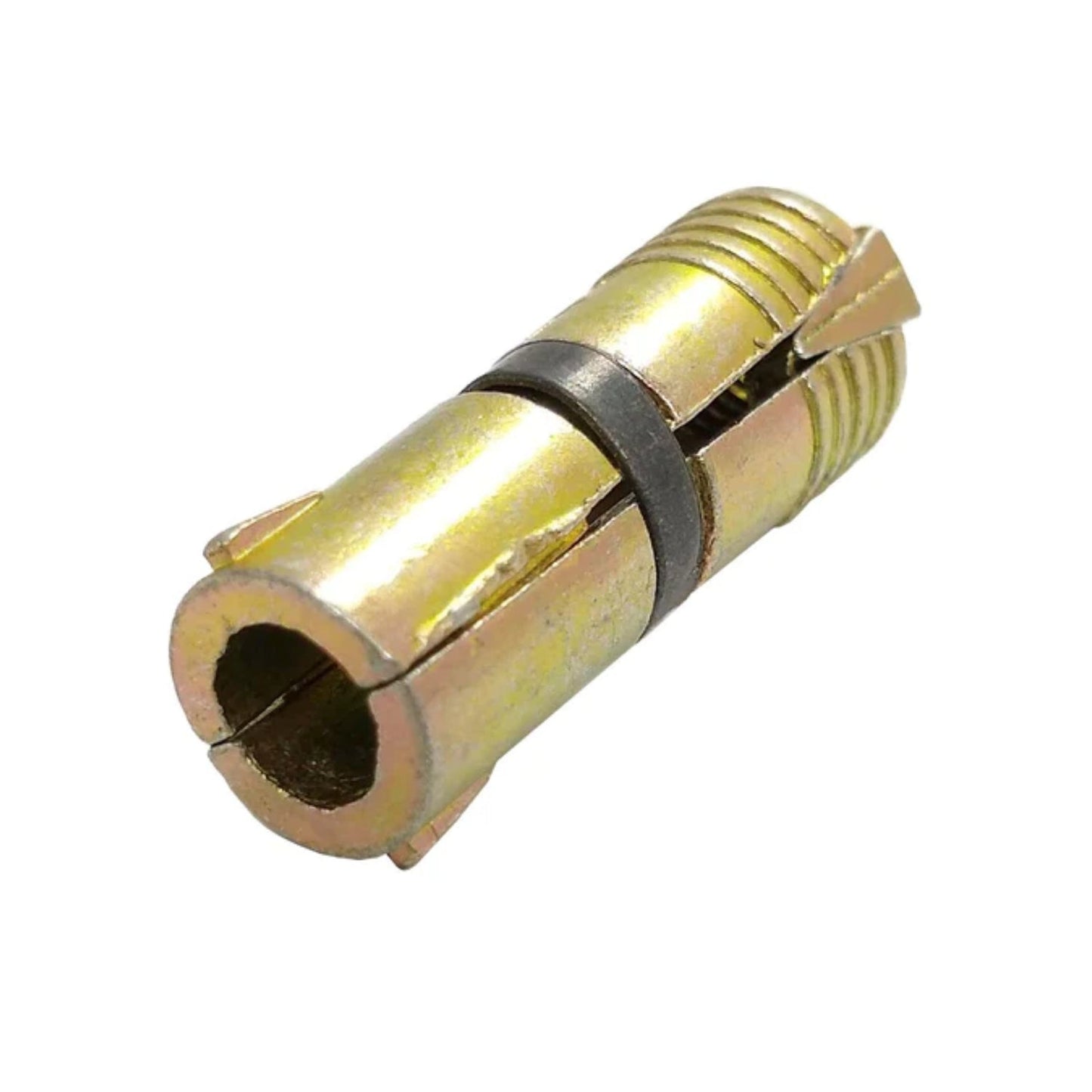 Taquete de expansión metálico tipo Z dorado para anclaje en concreto y mampostería, medida 1/4